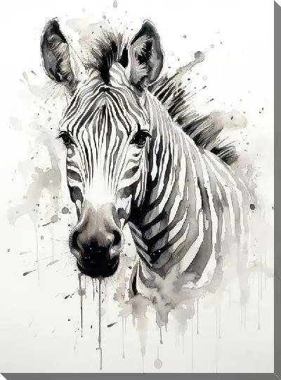 Картина маслом Зебра №75