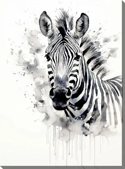 Картина маслом Зебра №77