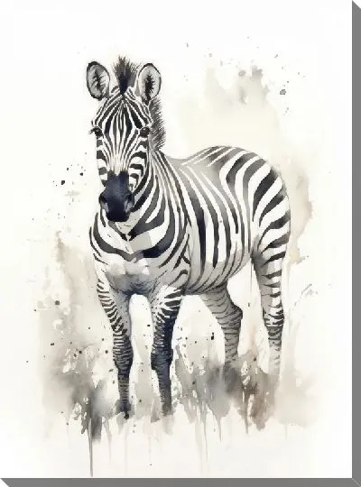 Картина маслом Зебра №78