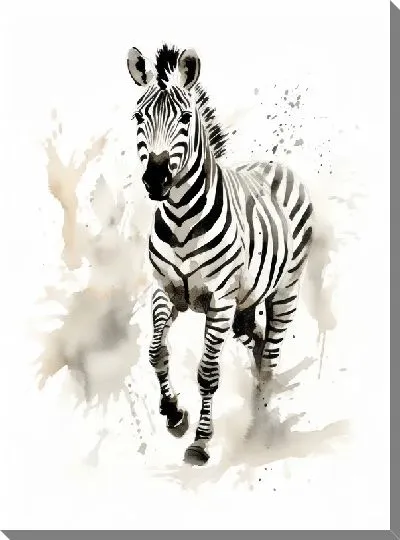 Картина маслом Зебра №79