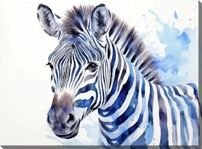 Картина маслом Зебра №84