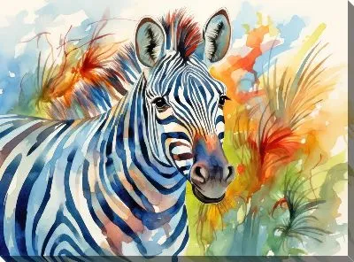 Картина маслом Зебра №85