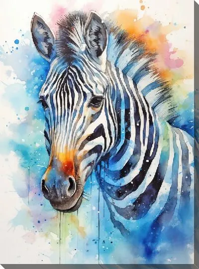 Картина маслом Зебра №87