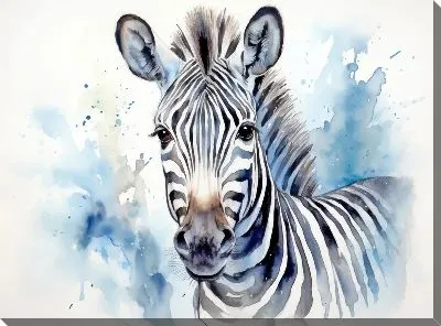 Картина маслом Зебра №88
