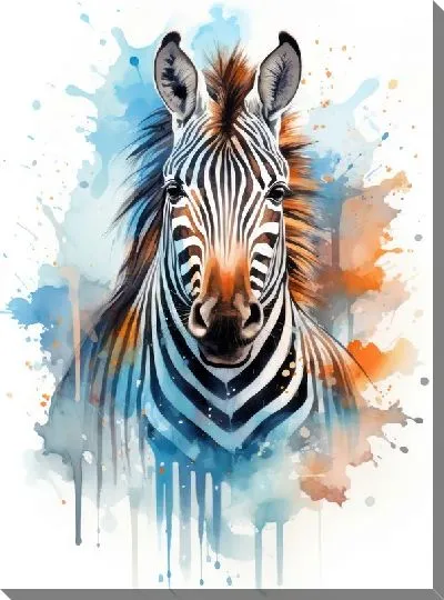 Картина маслом Зебра №89