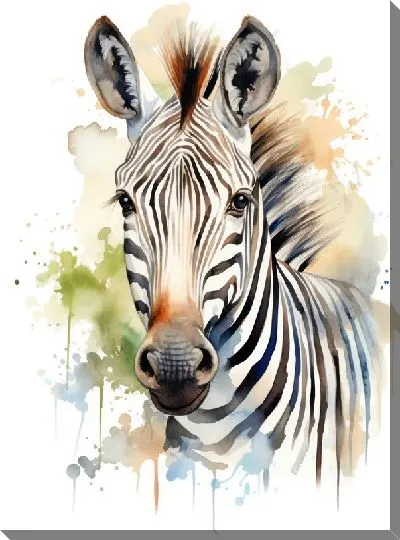 Картина маслом Зебра №91