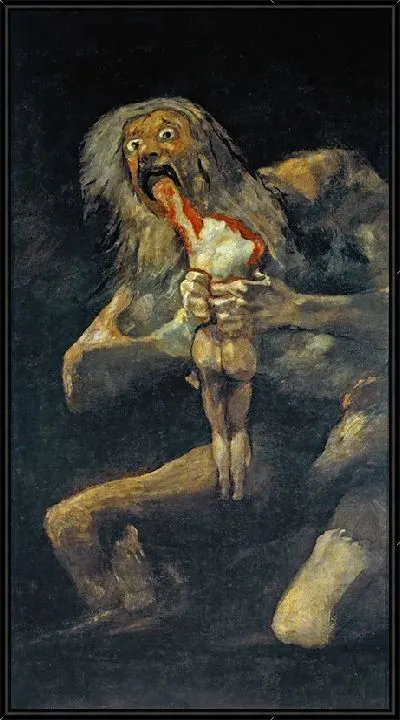 Картина Сатурн, пожирающий своего сына