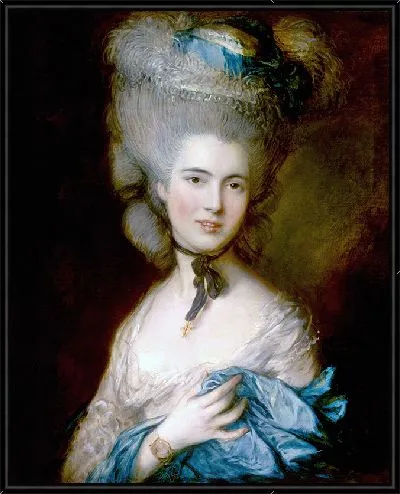 Картина Дама в голубом