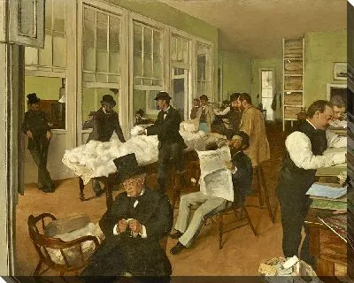 Картина Хлопковая контора в Новом Орлеане