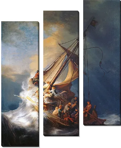 Картина Христос во время шторма на море Галилейском