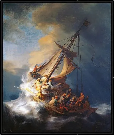 Картина Христос во время шторма на море Галилейском