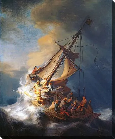 Картина Христос во время шторма на море Галилейском