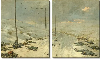 Картина После боя. 1925 г.