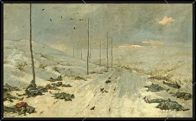 Картина После боя. 1925 г.