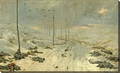 Картина После боя. 1925 г.