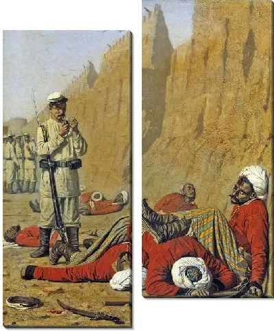 Картина После неудачи, 1868