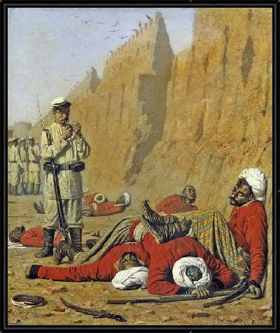 Картина После неудачи, 1868