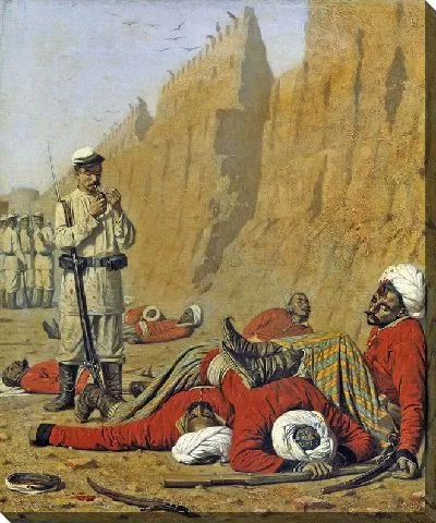 Картина После неудачи, 1868