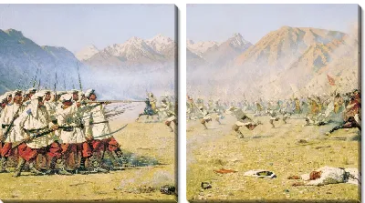 Картина Нападают врасплох, 1871