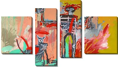 Картина Мальчик и собака на пожаре