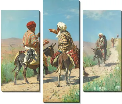 Мулла Рахим и мулла Керим по дороге на базар ссорятся