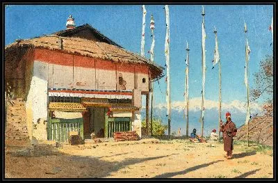 Буддийский храм в Дарджилинге. Сикким	