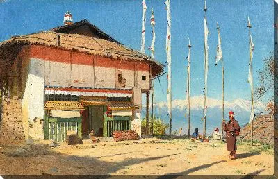 Буддийский храм в Дарджилинге. Сикким	