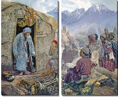 Картина Нищий в горах