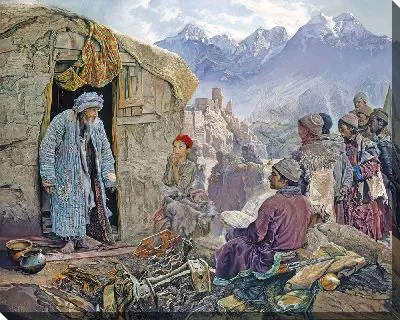 Картина Нищий в горах