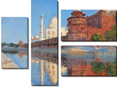 Картина Тадж-Махал. Вечер