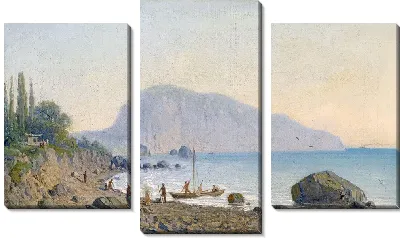 Картина Крым. Медведь гора в далеке