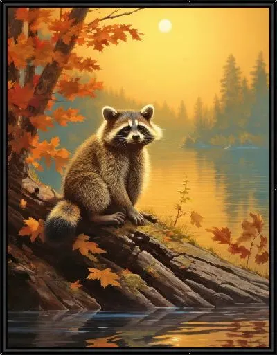 Картина Енот №14