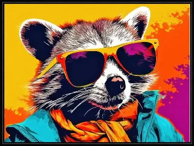 Картина Енот в очках