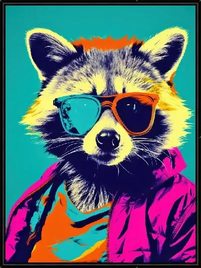 Картина Енот №16