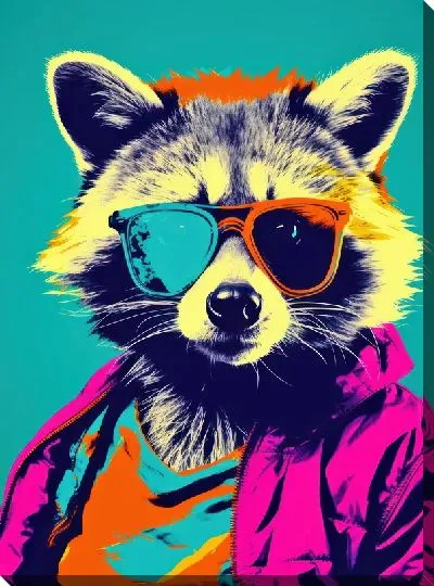 Постер Енот №16