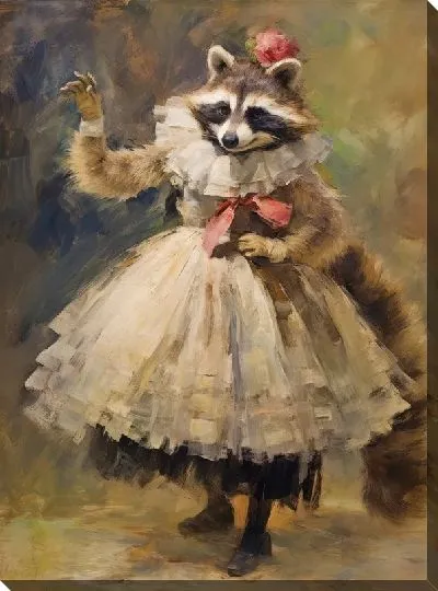 Картина маслом Енот №25