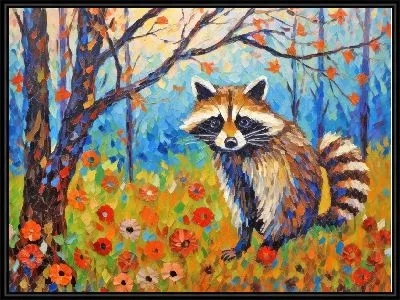 Картина Енот №27
