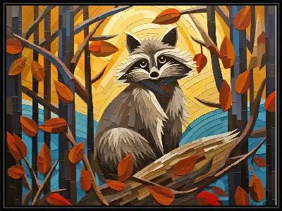 Картина Енот №31