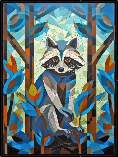 Картина Енот №34