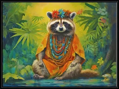 Картина Енот №48