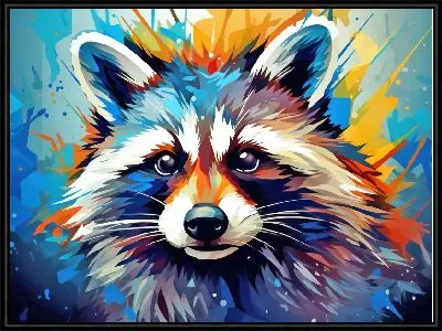 Картина Енот №57