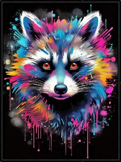 Картина Енот №58