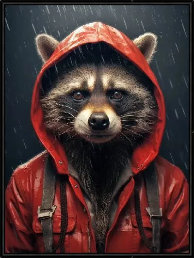 Картина Енот №65