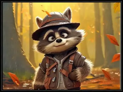 Картина Енот №67