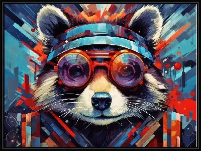 Картина Енот №69