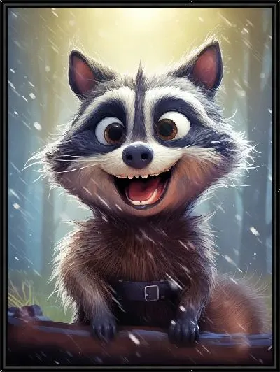 Картина Енот №70