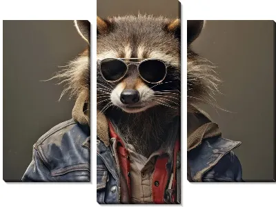 Модульная картина Енот №79