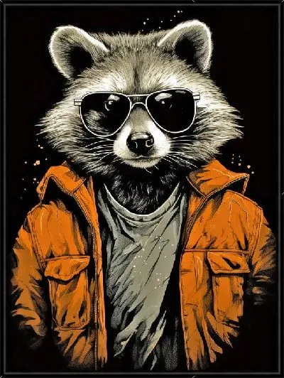 Картина Енот №81