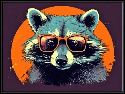 Картина Енот №84