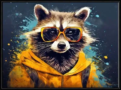Картина Енот №85